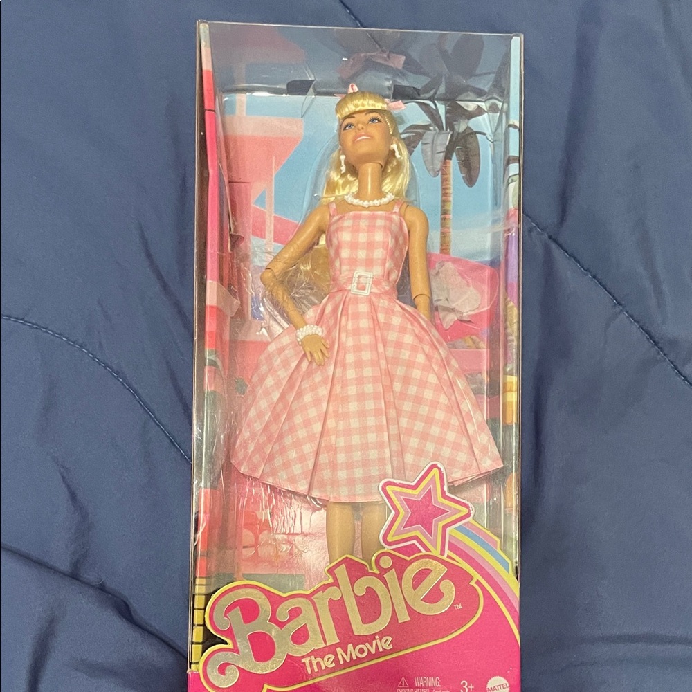 Barbie Pink Gingham Dress Doll by Barbie